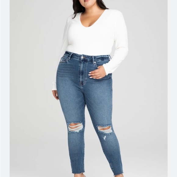 Good American Denim - Nwt Good American Good Waist Crop Jeans 24
